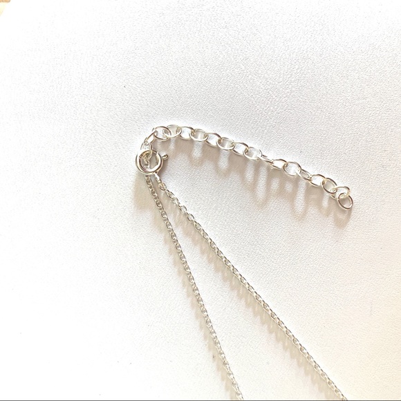 Pretty Bar Necklace 925 Sterling - Picture 3 of 4